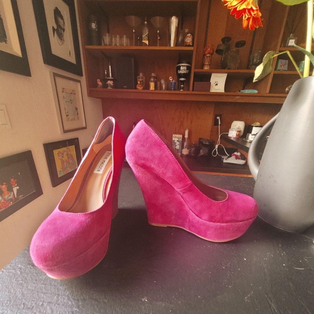 Hot Pink Steve Madden Platforms